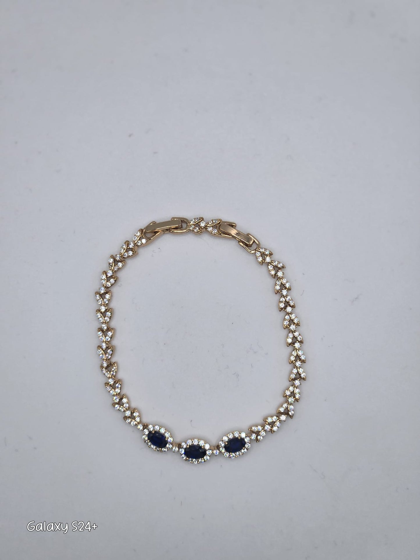 Brazalete Gold Filled y Zirconia